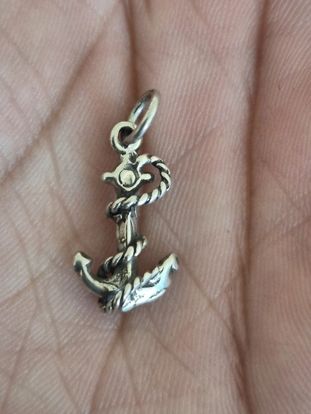 .925 Sterling Silver Anchor Pendant, Jewelry